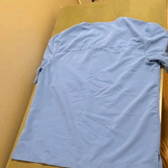 Jaanuu Slate Blue Scrub Top size M & Joggers size MS - Picture 4 of 7